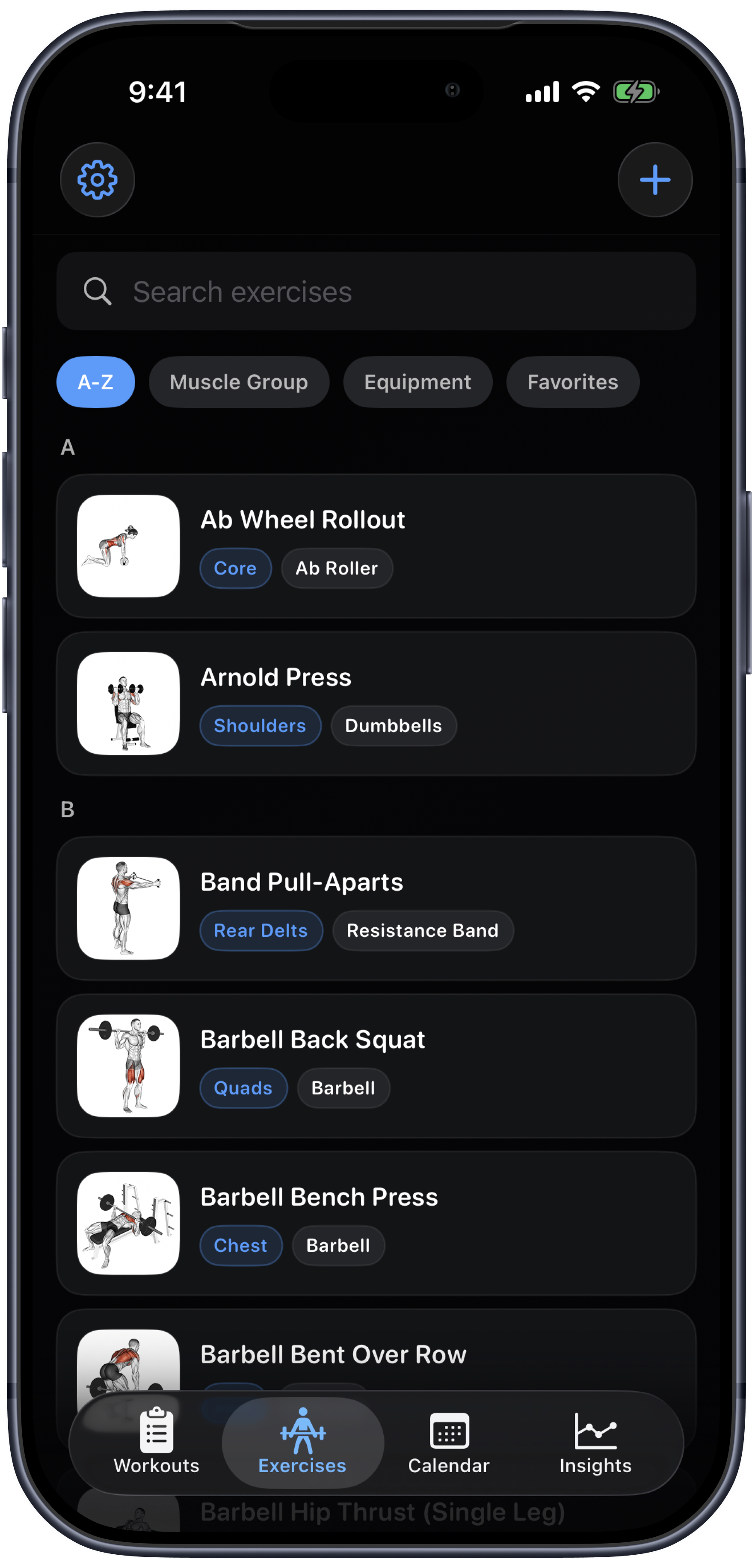 Exercise library